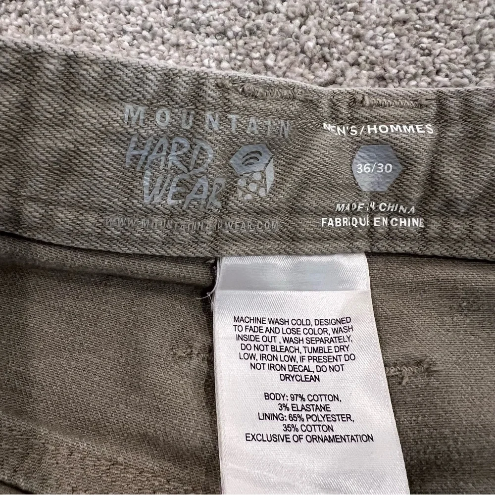Mountain Hardwear Passenger Pants Men Size 36x30 Hiking Outdoor Beige 1467041,